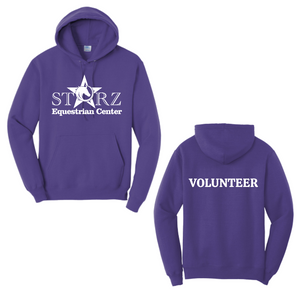 Youth Starz Equestrian Center Core Fleece Pullover Hooded Sweatshirt Purple