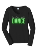 Varsity Team Ladies Long Seeve Fan Favorite V-Neck T (Copy)