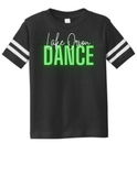 Neon LO Dance Toddler Football Fine Jersey Tee