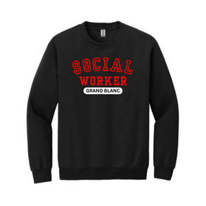 Grand Blanc Social Worker Heavy Blend Crewneck Sweatshirt