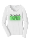 Varsity Team Ladies Long Seeve Fan Favorite V-Neck T (Copy)