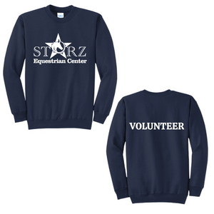 Youth Starz Equestrian Center Navy Crewneck Sweatshirt