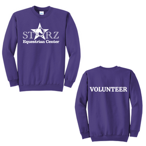 Starz Equestrian Center Purple Crewneck Sweatshirt