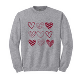 Hearts Heavy Blend Crew Neck Sweatshirt