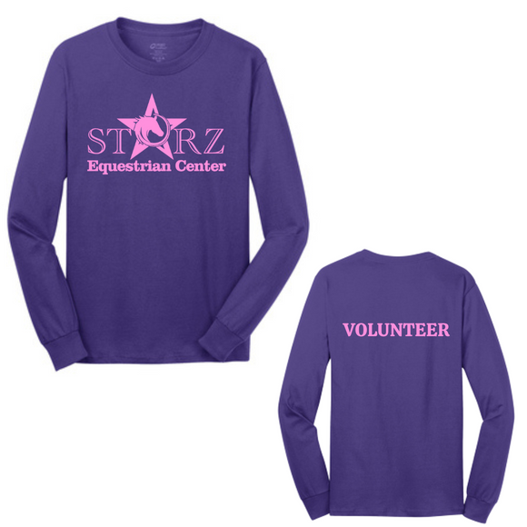 Starz Equestrian Center Purple Long Sleeve Core Cotton Tee