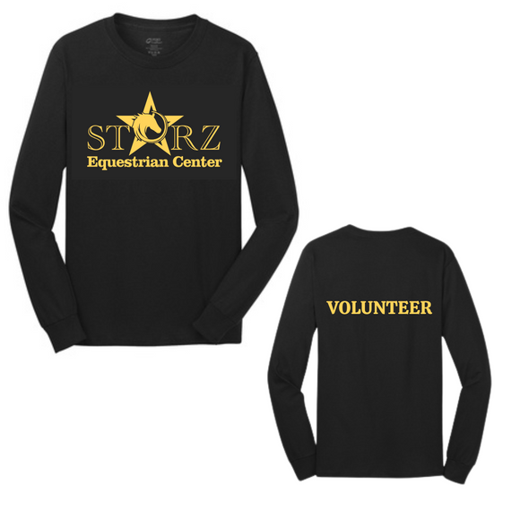 Glitter Starz Equestrian Center Black Long Sleeve Core Cotton Tee