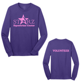 Youth Starz Equestrian Center Purple Long Sleeve Core Cotton Tee