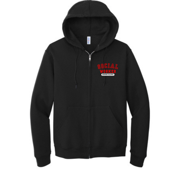 Grand Blanc Social Worker Nublend Full Zip Sweatshirt