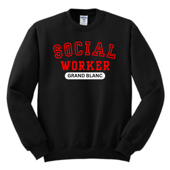 Grand Blanc Social Worker Nublend Crewneck Sweatshirt