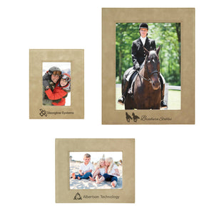 Rustic Leatherette Photo Frame